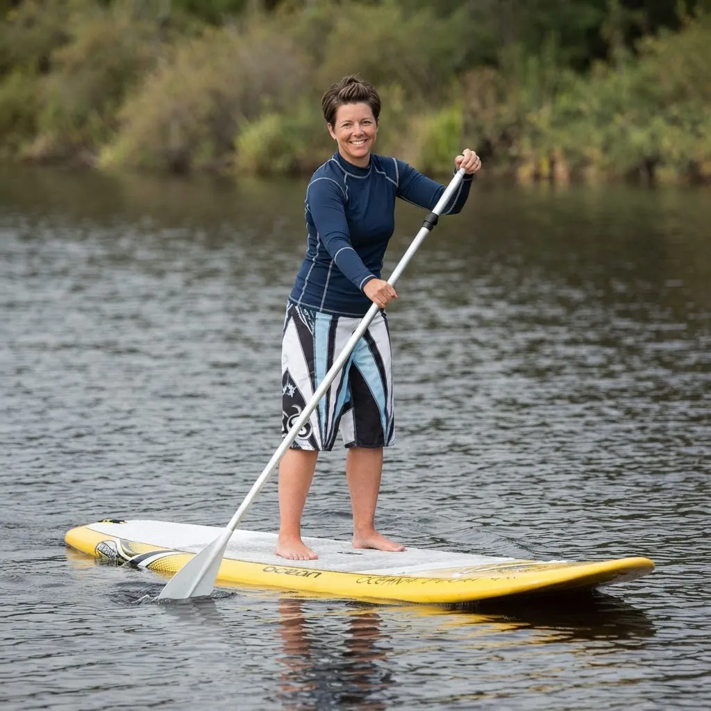 Stand-up-Paddling am Netzener See